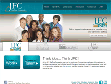 Tablet Screenshot of jfcstaffing.com